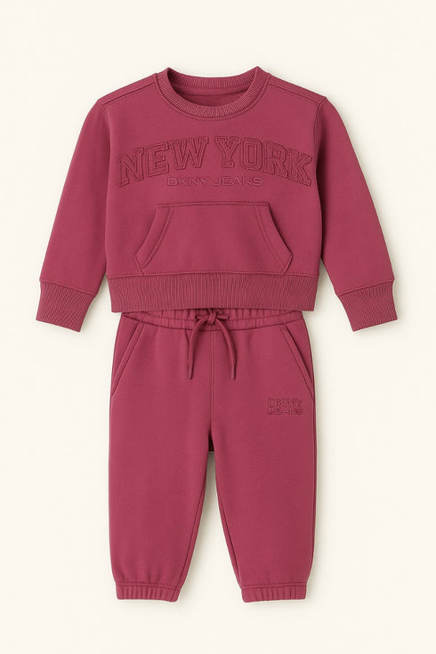 DKNY Kids Winter Sweatshirt & Trouser Set | Comfortable Baby Boys & Girls Tracksuit