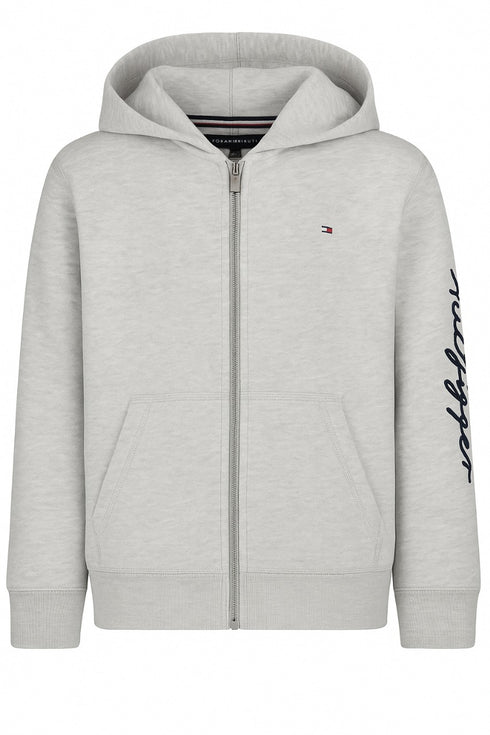 Tommy Hilfiger boys Long Sleeve Fleece Full Zip Hoodie With Front Pockets