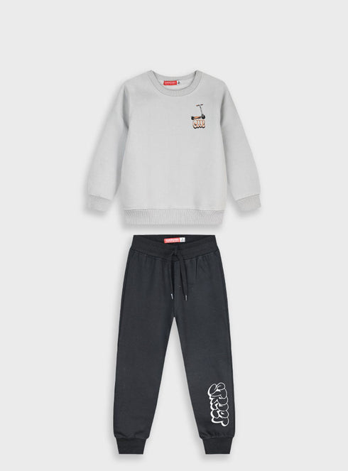 EnergiersKids Sweatpants Set Gray 2pcs