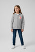 Girl Regular Fit Hooded Light Grey Melange