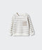 Striped cotton-blend sweatshirt