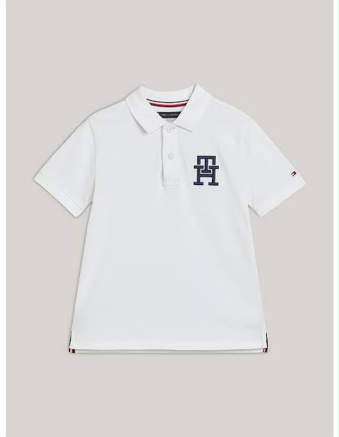 Tommy Hilfiger White Kids Polo T-Shirt