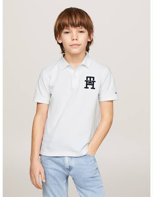 Tommy Hilfiger White Kids Polo T-Shirt