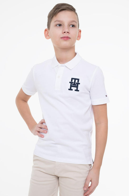 Tommy Hilfiger Kids White Polo Shirt