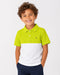 Tommy Hilfiger Kids Lime Green & White Polo Shirt | Boys Short Sleeve Collared Top | Summer Casual Kidswear