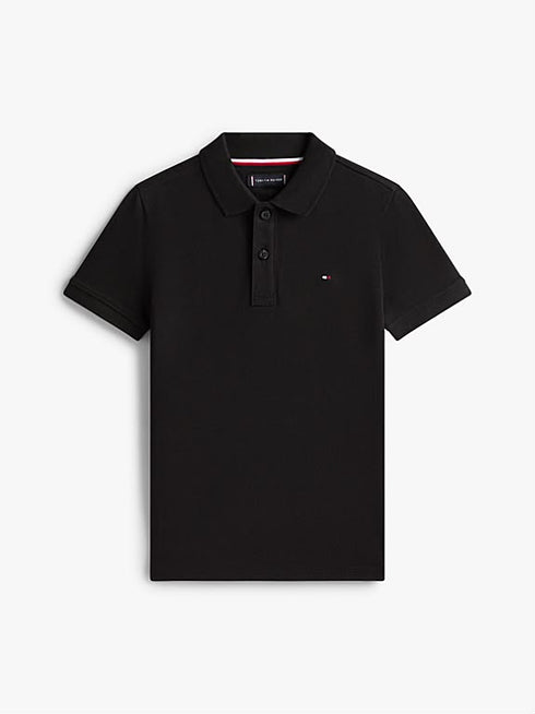 Essential Flag Embroidery Pique Polo Shirt