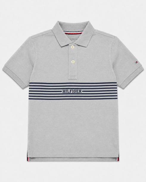 Tommy Hilfiger Kids Grey Polo Shirt