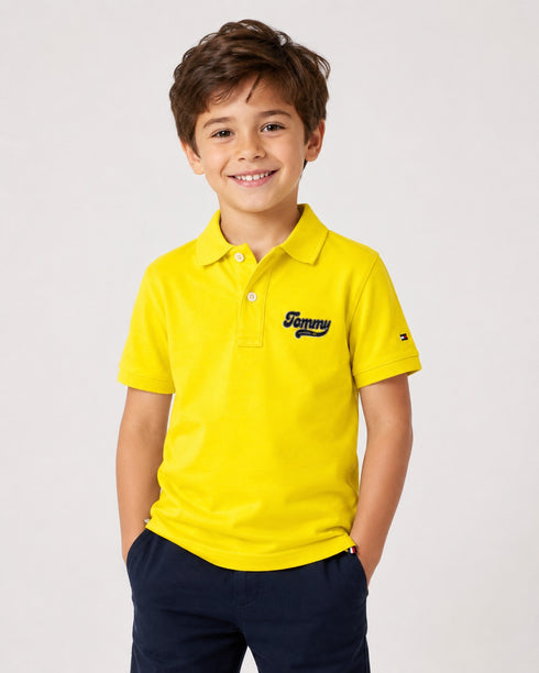 Tommy Hilfiger Kids Yellow Polo Shirt
