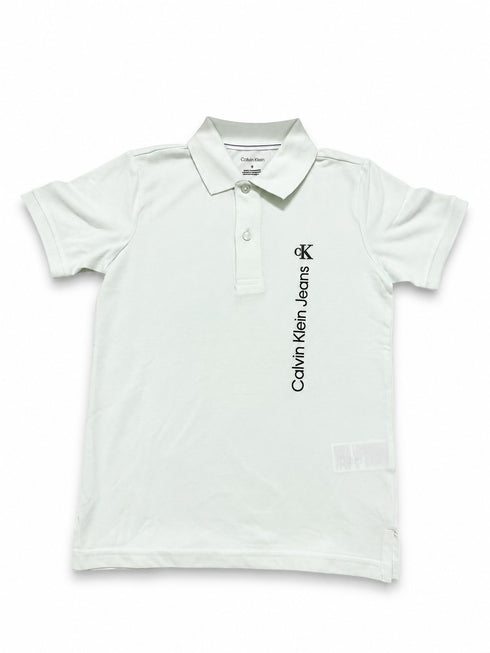 Calvin Klein Jeans Kids Polo Shirt | Boys Short Sleeve Collared Top | Smart Casual Summer Outfit