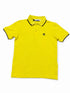 Calvin Klein Jeans Kids Yellow Polo Shirt | Boys Short Sleeve Collared Top | Smart Casual Summer Outfit