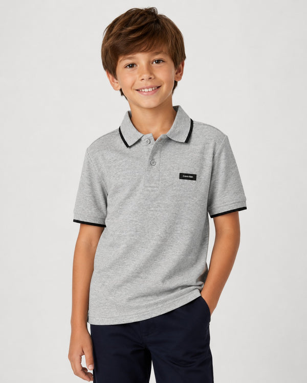 Calvin Klein gray polo shirt