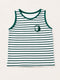 LC Waikiki LCW Green & White Boys' Striped Sleeveless Tank Top