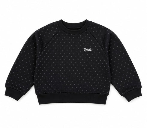 Kids Black Polka Dot Sweatshirt
