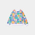 Girls' Multicolor Stitch Long Sleeve Straight Sweatshirt