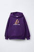 Zara Kids Purple Los Angeles Lakers Graphic Hoodie