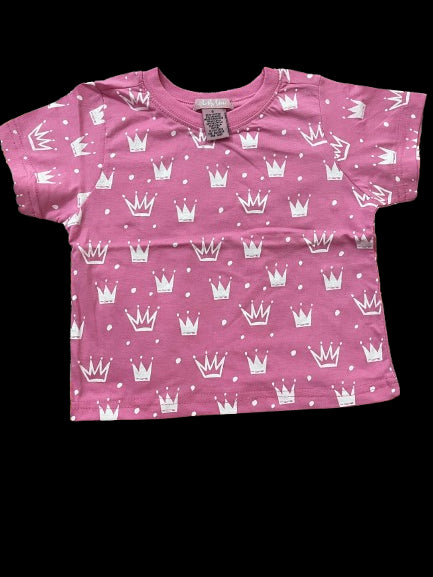 Casual Round Crown Print