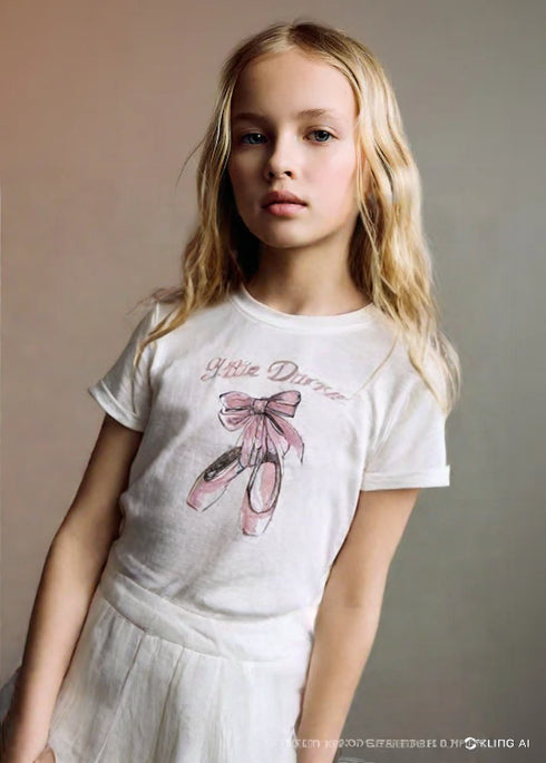 Casual Round Neck White