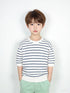 Mango Crew Neck with Blue Striped Boy Sweatshirt
