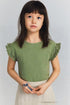 Crew Neck Straight Short Sleeve