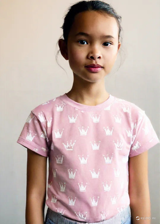 Casual Round Crown Print