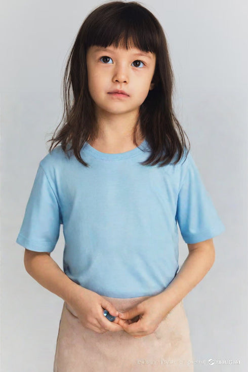 Round Neck Blue T-Shirt