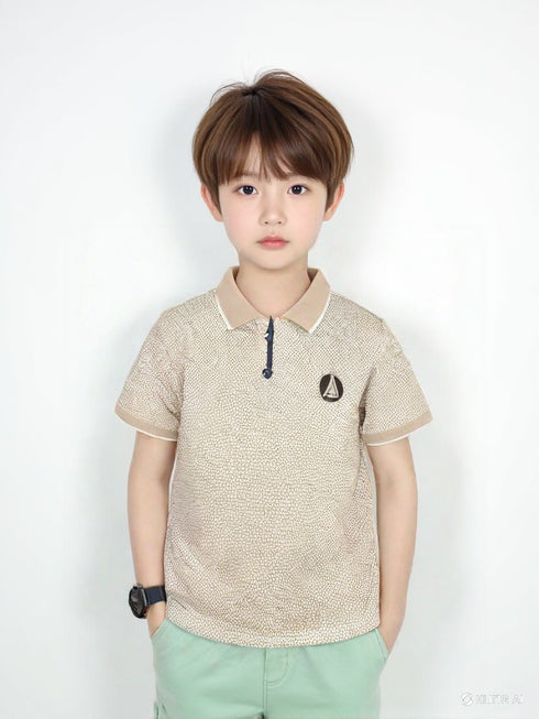 Kids Polo Shirt Beige