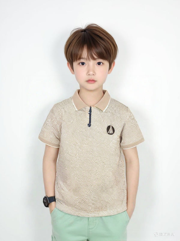 Kids Polo Shirt Beige