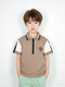 Boys Tan Pique Polo Shirt