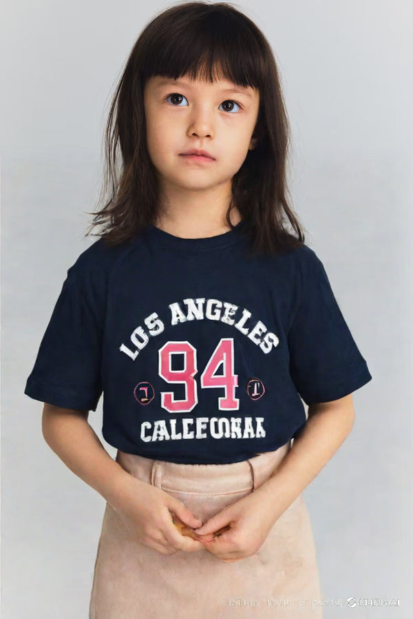 Round Neck T-Shirt Navy Blue