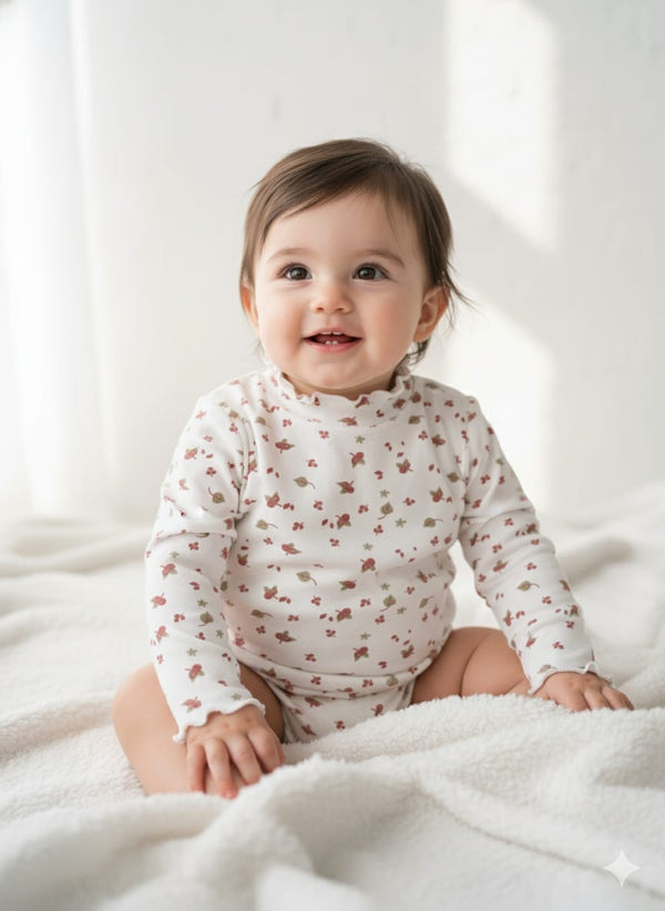 Prenatal Girls Full Sleeve T-Shirt – Soft Cotton Winter Wear for Baby Girls | Stylish & Comfortable Kids Top in Pakistan