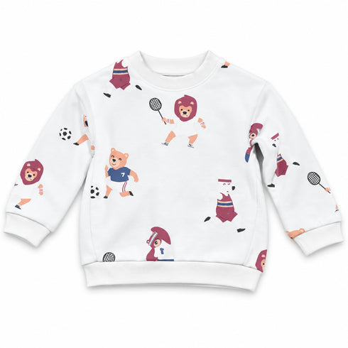 Mango Kids Sports Animal Print Sweatshirt