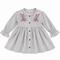 Girls’ Velvet Frock with Embroidery & Front Buttons – Winter Party Wear Dress