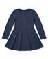 Tommy Hilfiger Girls Navy Ribbed Fit & Flare Dress