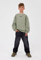 Minoti Boys Sage Green Oversized Crew Neck Sweatshirt