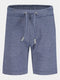 Blue Seven Navy Melange Shorts