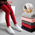 FLEECE WARM LEGGING TROUSER FOR GIRLS RED