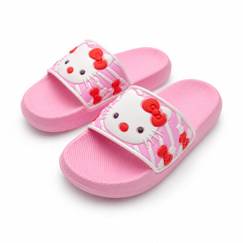 Cute Pink Cartoon Slide Sandals for Girls