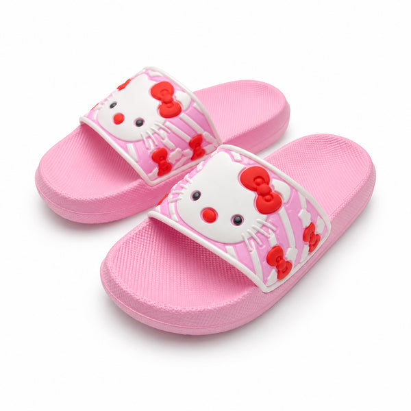 Cute Pink Cartoon Slide Sandals for Girls