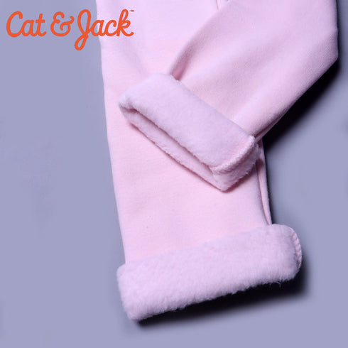 FLEECE WARM LEGGING TROUSER FOR GIRLS PINK