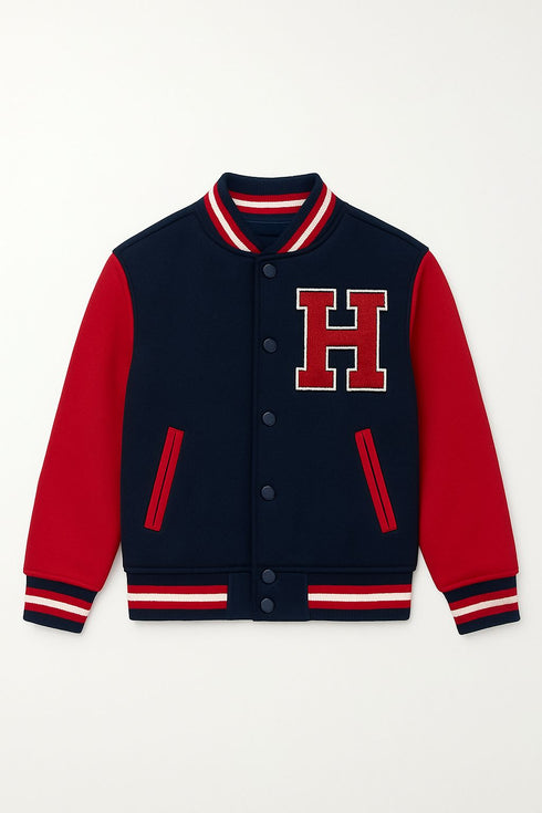 Hawks Varsity Bomber Jacket – Red