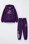 Zara Kids Purple Los Angeles Lakers Graphic Hoodie