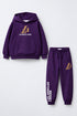 Zara Kids Purple Los Angeles Lakers Graphic Hoodie