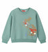 Energiers Kids Mint Green Floral Hedgehog Graphic Sweatshirt