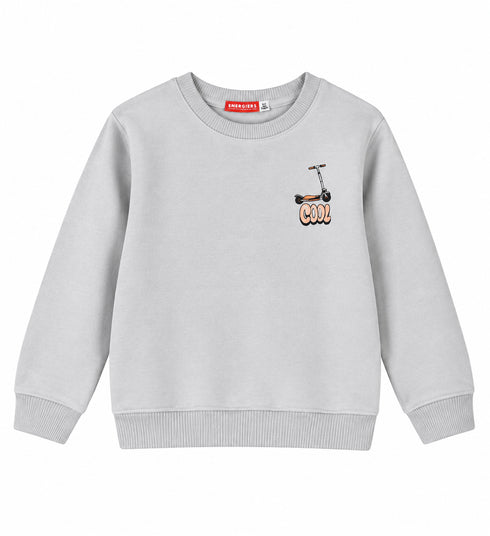 Energiers Kids Light Grey Graffiti Print Sweatshirt