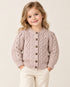 Ecru Chunky Knit Bobble Cardigan (Pink)