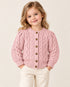 Ecru Chunky Knit Bobble Cardigan