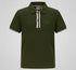 Hugo Boss 4 Stripe Placket Polo Tee Olive