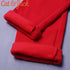 FLEECE WARM LEGGING TROUSER FOR GIRLS RED
