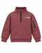 Next FUNNEL ZIP NECK Shirt- REGULAR FIT - Chándal - burgundy red