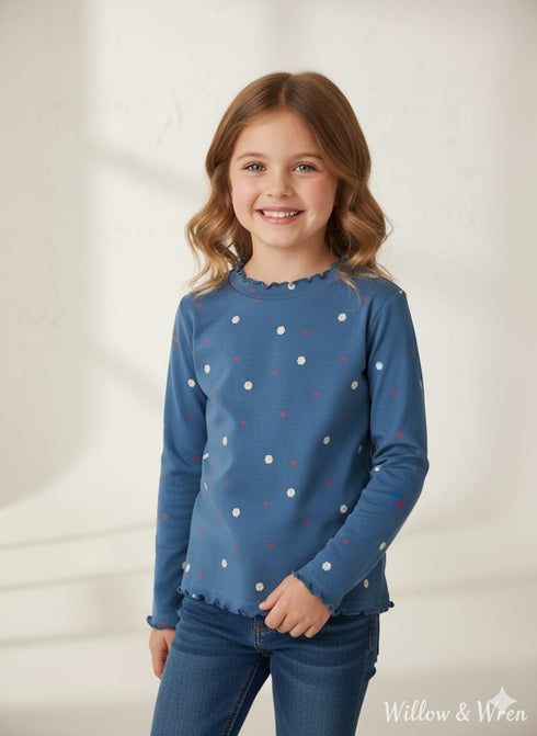 Prenatal Girls Full Sleeve T-Shirt β Soft Cotton Winter Wear for Baby Girls | Stylish & Comfortable Kids Top in Pakistan